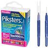 Piksters Spazzole interdentali, 40 pezzi, misura 000, spazzolino interdentale per spazi dentali estremamente stretti e fini, setole morbide in gomma per la rimozione della placca, sicuro per parentesi