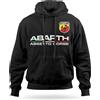 jhk Felpa con Cappuccio Personalizzata Maglia Abarth Assetto Corse Nera S M L XL XXL