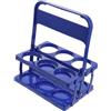 SOLUSTRE Organizer Portatile per Bottiglie Pieghevole Blu Portabottiglie con Design Ergonomico per Bar Casa Ktv e Feste