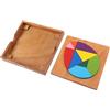 Mipcase Set per Apprendimento Precoce Superficie Liscia di Tangram a Forma di Uovo in Legno Giocattolo Educativo per Ragazzo Ragazza per Gioco Creativo e Sviluppo Cognitivo