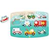 Hape E1406 Emergency Services Wooden Peg Puzzle - Educational Toy