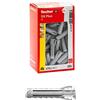 Fischer SX Plus 8x40 mm | 100 Tasselli per Muro Pieno, Mattone Forato, Muratura, Calcestruzzo | Fissaggio di Lampadari, Mobili, Pensili, Mensole