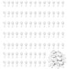 Sewokon 90 ganci per quadri senza tracce per pareti dure, ganci da parete da 3 cm, ganci in plastica, ganci per quadri per pareti in cartongesso, ganci per foto, senza chiodi, piccoli ganci rigidi