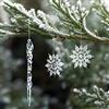Naler Set di Natalize Decorazioni 20 Fiocchi di Neve e 10 Ghiaccioli Ornamenti di Albero di Natale Addobbi di Acrilico per Natale