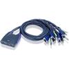 ATEN Switch KVM USB VGA/Audio cablato 4-porte (0,9 m, 1,2 m)
