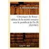 A -Sébastien Kauffmann Chroniques de Rome (Tascabile) Histoire