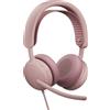 Logitech Cuffie Logitech Zone Wired 2 for Business Padiglione 1.9m Rosa [981-001620]