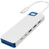 Targus Docking station Targus HyperDrive Flex 100W USB tipo C per Notebook Bianco [HD4103BUGL]