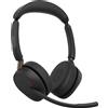 Cuffie Jabra Evolve3 65 Wireless Bluetooth con microfono Nero [ATJABVP00000863]