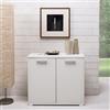 Generico MOBILE MULTIUSO CM.90X45X80H BIANCO FRASSINATO