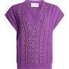 DES_PHEMMES - Maglia Gilet - Viola