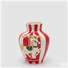 Enzo De Gasperi, EDG EDG ENZO DE GASPERI VASO IN CERAMICA CAVALLO GIOSTRA ANFORA H.26 D.21 C6 BIANCO E ROSSO