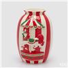 Enzo De Gasperi, EDG EDG ENZO DE GASPERI VASO CAVALLO GIOSTRA ANFORA H.33 D.24 C6 BIANCO E ROSSO