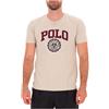 Polo Ralph Lauren T-Shirt grigia Custom Slim-Fit stile college
