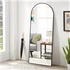 Koonmi Specchio a figura intera Koonmi, 52 x 161 cm, colore nero