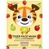 Maschera per il viso in tessuto - Tigre di mela e fragola 0,026 kg