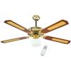 DCG S.R.L. Ventilatore a Soffitto in Legno DCG TP-RMA8-6N22, Telecomando, Silenzioso | DCG VECRD43TL, con Luce, 3 Velocità