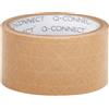 Q-Connect Nastro da imballaggio Q-Connect in carta Kraft rinforzato 50 mm x 50 m - conf. 6 pzrotoli - 160 µm - KF17138 - F10668