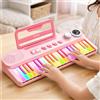 Tastiera con Tasti Luminosi Portatile Pianola Ricaricabile per Casa