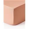 Westwing Collection Lenzuolo con angoli boxspring in raso di cotone Comfort - Rosé