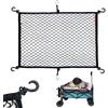Mamiko ISIU - Rete da carico per carro pieghevole, carrello da giardino, carrello da spiaggia, in nylon resistente, con borsa portaoggetti, 96 x 81 cm