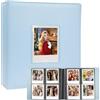 Veicevol Album fotografico grande con 256 tasche per Polaroid 600/i-Type e Instax | Progettata per Fujifilm Instax Wide Photos, copertura in pelle PU resistente all'acqua, finestra anteriore