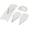 Ejoyous Tagliaverdure Multifunzione 3 in 1, Grattugia Verdure Professionale con Protezione per le Mani, Tritatutto Manuale per Frutta e Verdure, Tagliapatate
