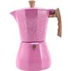 Ksrnsne Caffettiera Latte Moka Caffettiera Moka Espresso Caffettiera Moka Caffettiera 300Ml Rosa