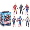 Marvel Hasbro Titan Hero Series, Confezione Multipla con 6 Action Figure da 30 cm, ispirate ai Fumetti, Bambini e Bambine dai 4 Anni in su