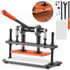 VEVOR Macchina da Taglio Pressa Manuale per Cuoio Dimensioni 260 x 120 mm, per Goffratura e Fustellatura della Pelle, Pressione 1,5 T, Corsa 12 mm, con Doppi Alberi Guida, per Tessuto Carta Silicone