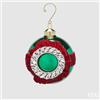 EDG Enzo De Gasperi Pallina di Natale con Strass Ø10 cm Verde - Addobbo per Albero di Natale