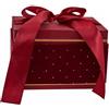 L'Arcolaio Scatola Natalizia Rettangolare in Velluto Medio Velvet Red 18,7x14,7x12,1 Cm