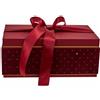 L'Arcolaio Scatola Natalizia Rettangolare in Velluto Grande Velvet Red 33,6x20,7x14,1 cm