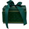 L'Arcolaio Scatola Natalizia Rettangolare in Velluto Medio Velvet Verde 18,7x14,7x12,1 Cm