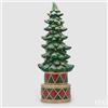 EDG Enzo De Gasperi Decoro Pino Natalizio con Led H 100 Cm D 40 Cm Verde Rosso