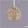 EDG Enzo De Gasperi Decoro Natale Stripes Sfera 300 MicroLed D 30 Cm IP 44 Gold