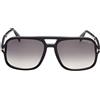 Tom Ford Occhiali da Sole FT0884 01B Falconer-02 Nero/Grigio Sfumato Unisex 60/18/140