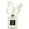 MUHA' Diffusore di Profumo di Muhà da 180Ml. Butterfly Diffuser Realizzato in Vetro E Legno, Dimensioni: 123X100X209 Mm. Oggetto di Colore Bianco E Frangranza: Acqua E Sale. La Referenza È G16