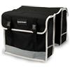 DUNLOP Borsa Bici - Borse Bici Posteriore Laterali con Striscia Fluorescente - Borse Laterali Bici 2x13 L - Borsello Bici Impermeabile - Borsa Bici 36x30x12 cm - Borsa Posteriore Bici - Nero