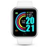 MODEO Smartwatch con funzioni Bluetooth e ricarica USB - Y68 White