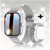 MODEO Smartwatch con chiamate Bluetooth e schermo touch completo - Silvery ML Silvery China Mainland