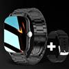 MODEO Smartwatch con chiamate Bluetooth e schermo touch completo - Black Steel Strip China Mainland