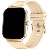 MODEO Smartwatch con chiamate Bluetooth e schermo touch completo - Golden Khaki China Mainland