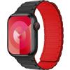 MODEO Bracciale magnetico per Apple Watch - 06 black red 42mm 44mm 45mm 49mm