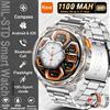 MODEO Smartwatch con AMOLED, GPS, bussola e 1100 mAh - 1100mAh Big Battery Silver Steel