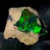 OPAL EMPIRE Black Fire Opal Grezzo, Opale Etiopico Naturale 11.4Ct 17x17 mm
