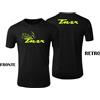 JHK T-shirt Maglietta Personalizzata Tmax T-Max Stampa Fluo Tshirt Nera Uomo Yamaha