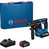 Bosch Professional 18V System Martello perforatore a batteria GBH 18V-18 (SDS plus, incl. 2x 18V 4.0Ah, GAL 18V-20)