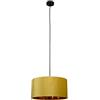 Smartwares Lampada a Sospensione, Velluto Ocra, Ø 40 cm, Attacco E27 | Rivestimento interno dorato, Per camera da letto o soggiorno, Max 60 W, Protezione IP20, IDE-60057