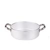Baldassare Agnelli Pentole Agnelli ALMR110645 Casseruola Cilindrica, Bassa con 2 Manici in Acciaio Inossidabile, Argento, 45 cm, 1 Pezzo